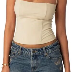Edikted corset top XS minimalist y2k